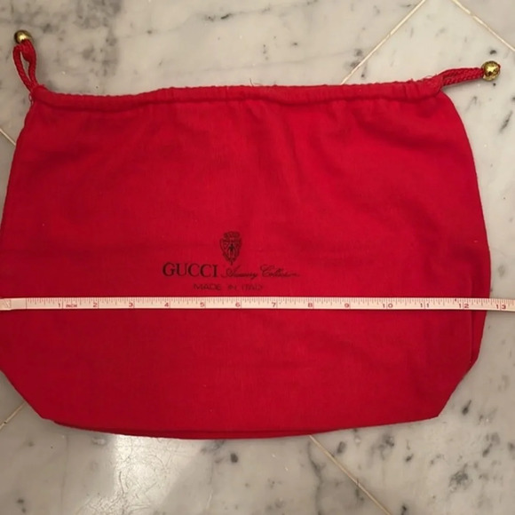 Gucci Authentic Vintage Red Dust Cover Bag - Picture 7 of 9